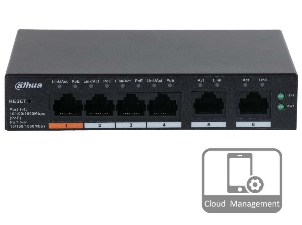 Коммутатор локальной сети (Switch) Dahua DH-CS4006-4GT-60